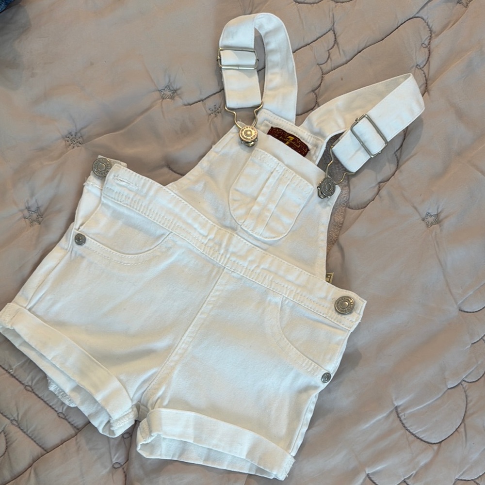White Denim seven for all mankind Kids Overalls